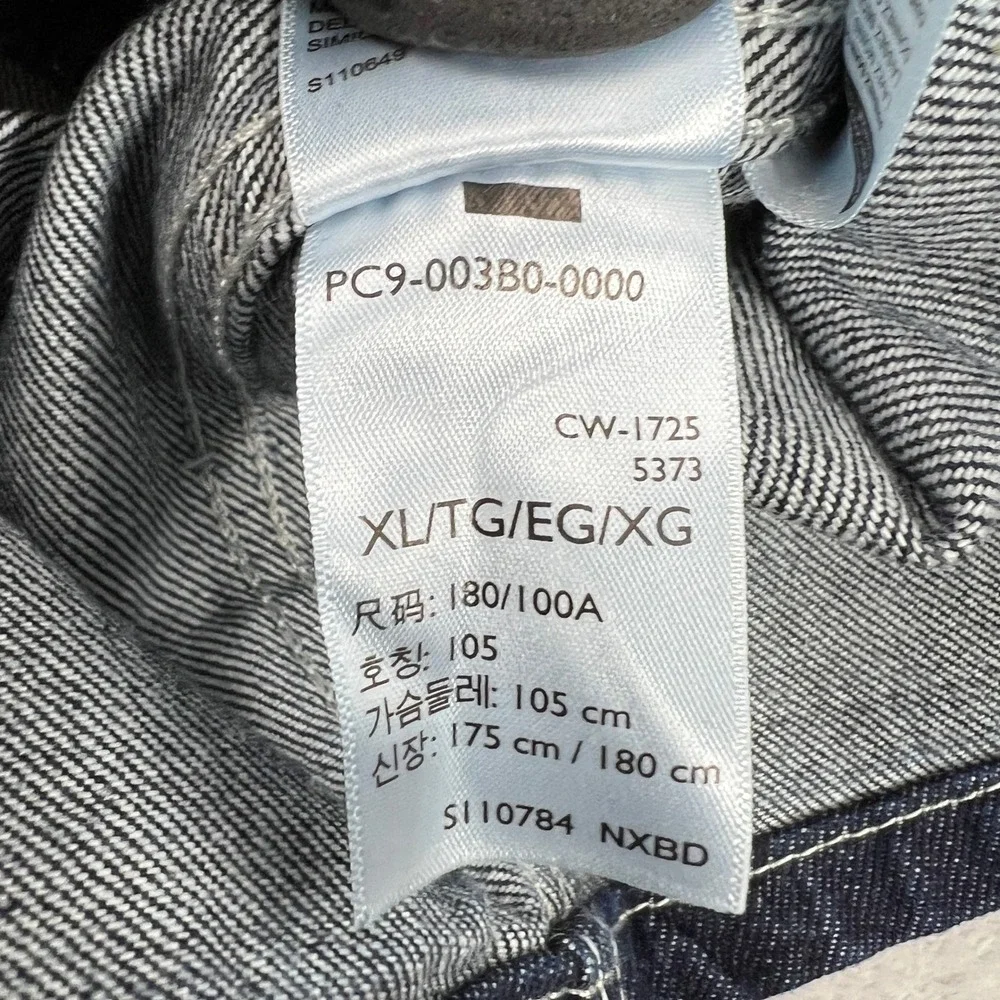 Levi's Chore Coat Jacket XL Dark Wash Blue Denim Mens Workwear Utility 00388 - Picture 6 of 10